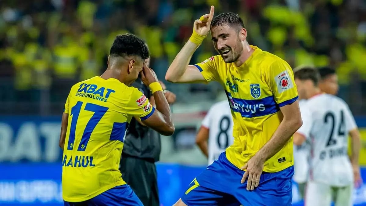 Ukrainian midfielder Ivan Kaliuzhnyi scored two goals for the Kerala outfit.