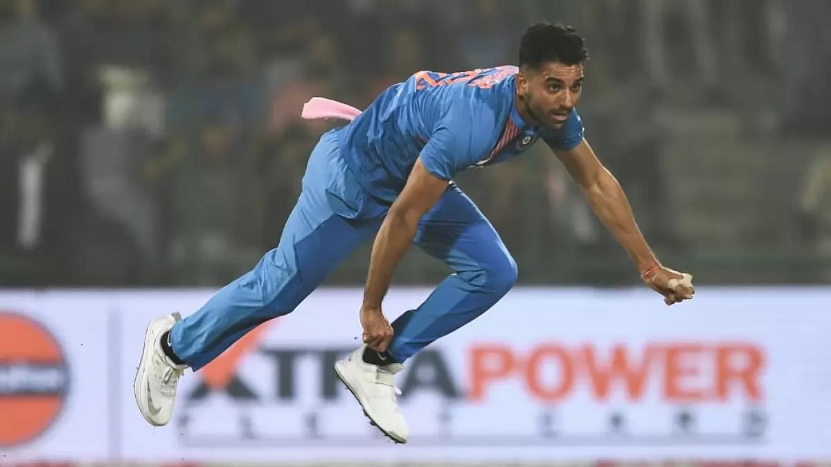 Deepak Chahar sustained a twisted ankle during training before the first ODI against South Africa.