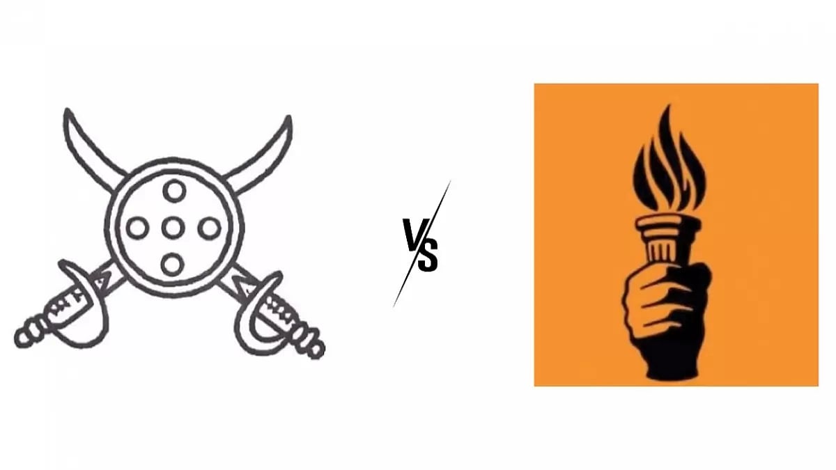 Dhal Talwar vs Mashal: The new symbols of the two Shiv Sena factions led by Eknath Shinde and Uddhav