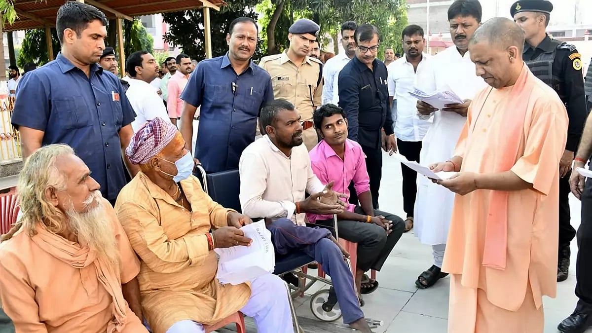 Yogi Adityanath in Gorakhpur