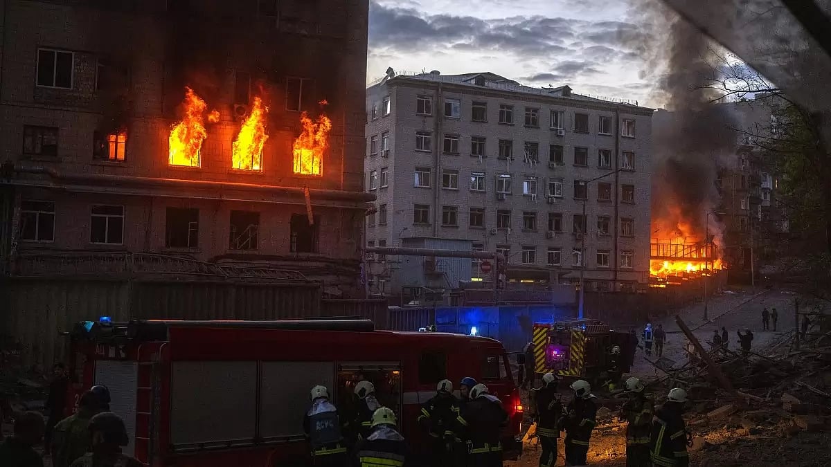 Ukraine war: Kamikaze Drones Used In Five Fresh Attacks On Kyiv