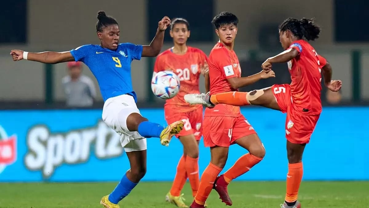 Indian girls were no match against their Brazilian counterparts.