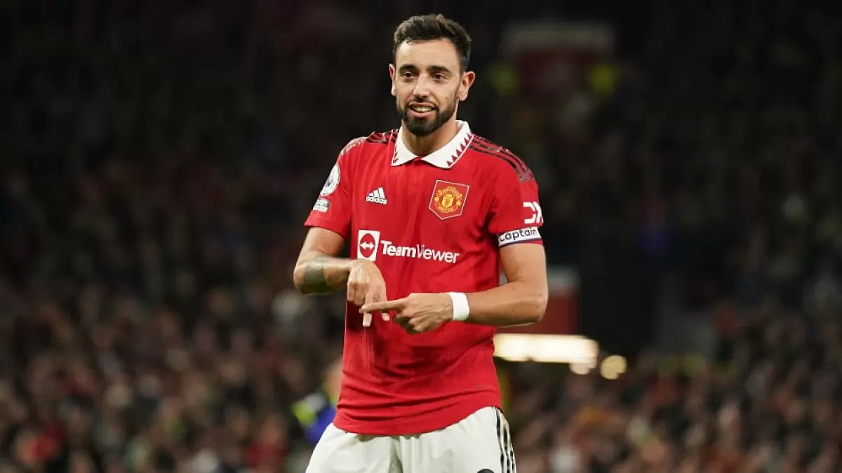 Manchester United's new skipper Bruno Fernandes.