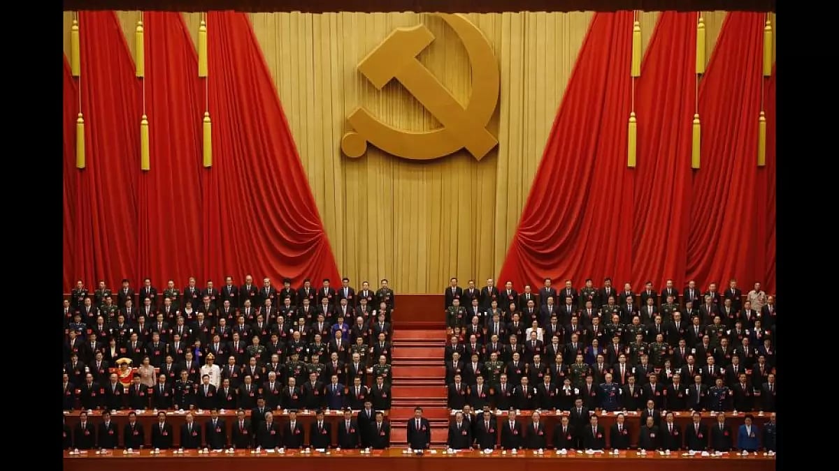 Chinese President Xi Jinping at the Communist Party Congress.