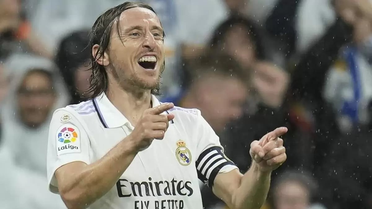 Vinicius Junior provided two assists for Luka Modric (in pic) and Vazquez.