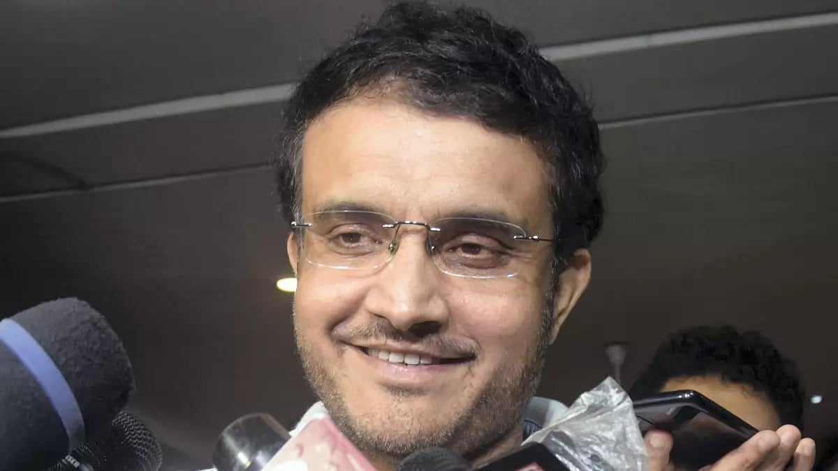 Sourav Ganguly speaks with media after he opted out of CAB elections for the post of president.