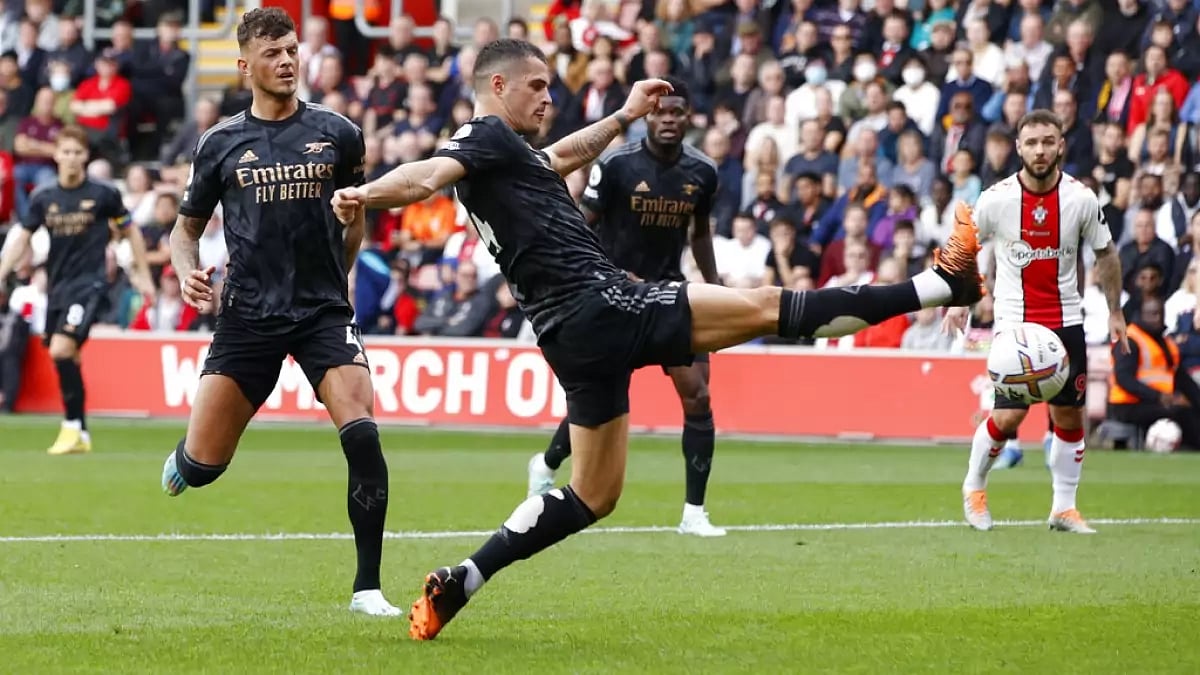 Granit Xhaka scored Arsenal's solitary goal versus Southampton.