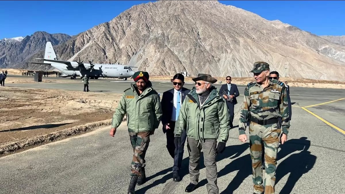 PM Modi lands in Kargil to celebrate Diwali with the Indian armed forces
