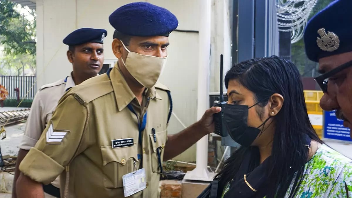 Anubrata Mondals daughter Sukanya at ED office 