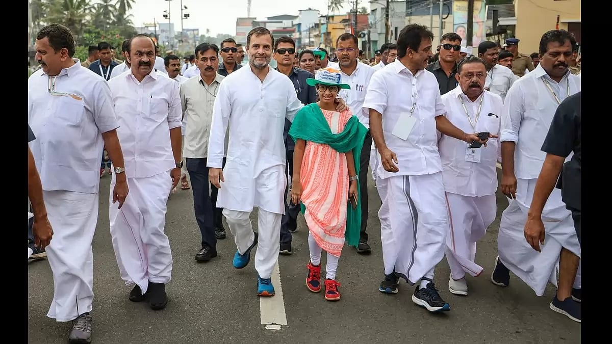 Rahul Gandhi during the Bharat Jodo Yatra