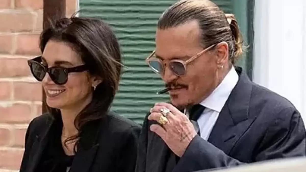 Joelle Rich and Johnny Depp 