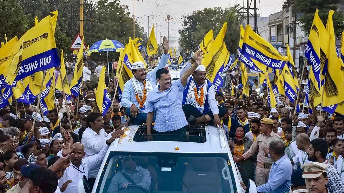 Arvind Kejriwal in Rajkot