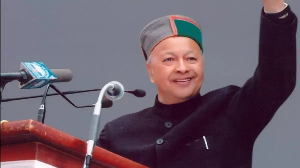 Former Himachal Pradesh CM Virbhadra Singh. 