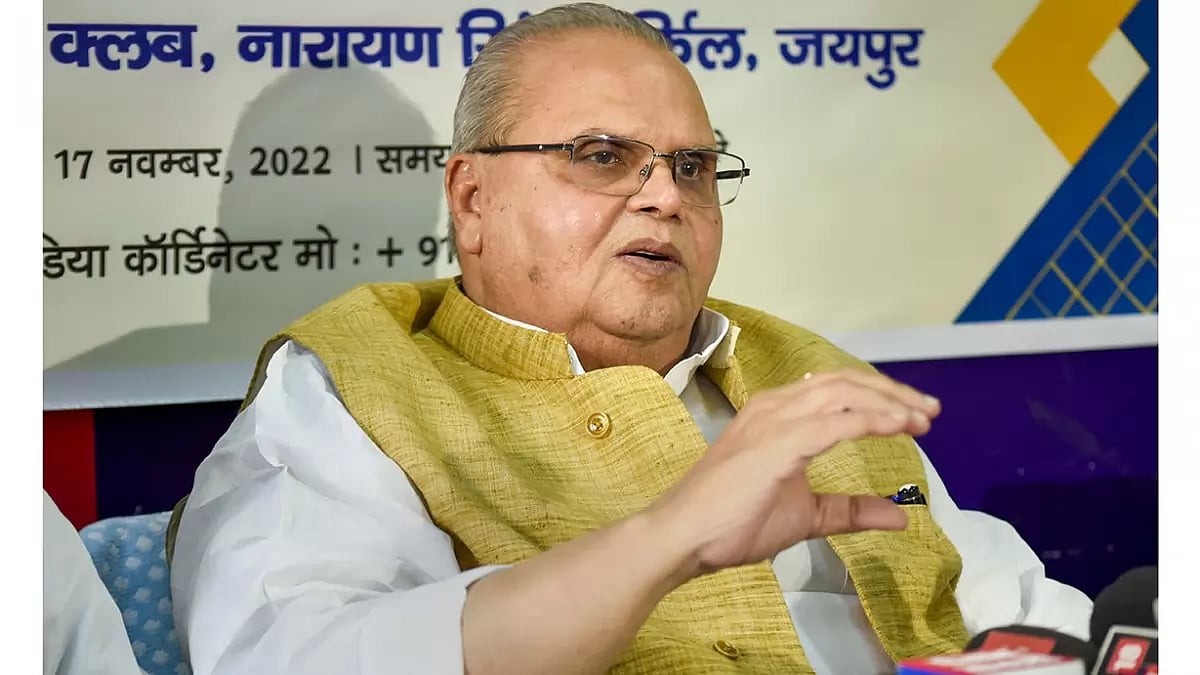 Satya Pal Malik addresses press