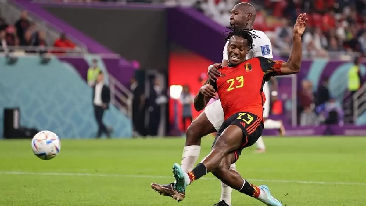 Michy Batshuayi scored in the 44th minute of the game for Belgium.
