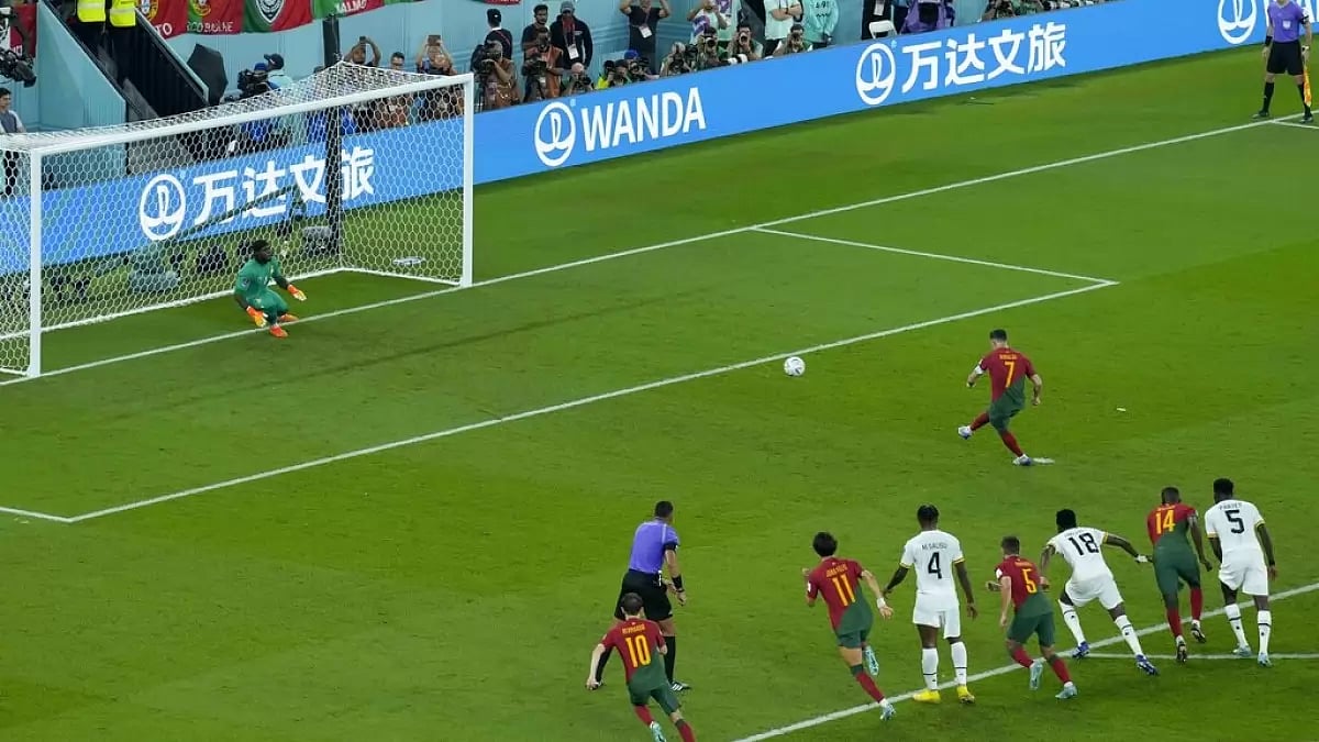 Cristiano Ronaldo had scored off a penalty against Ghana.