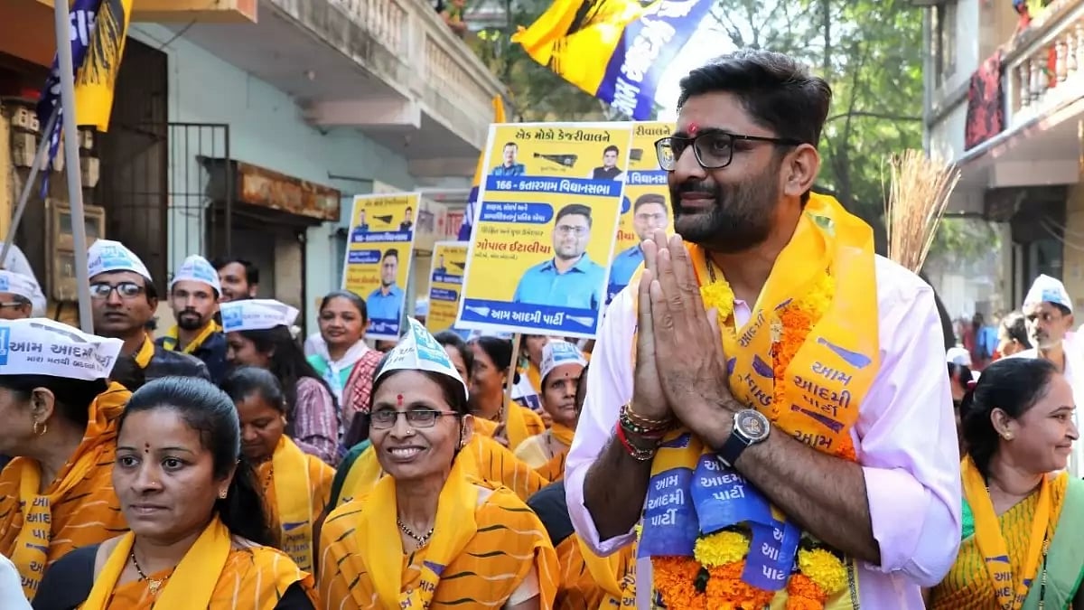 AAP Gujarat unit President and Legislative Assembly poll candidate from Katargaam constituency in Su