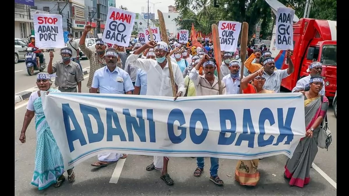 Ongoing protests against Adanis Vizhinjam international seaport project