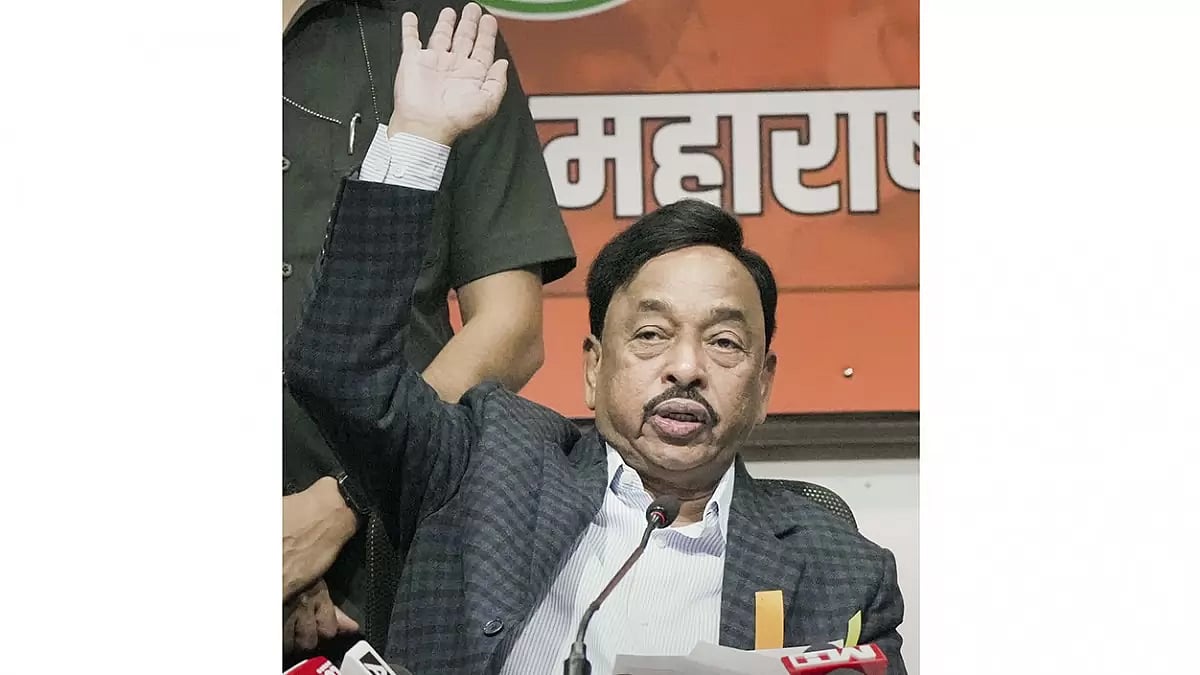 Union Minister Narayan Rane addresses media