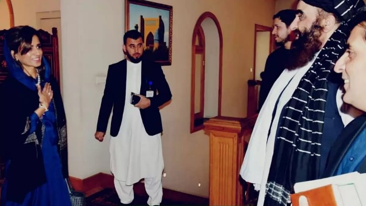 Pakistan MoS Foreign Affairs Hina Rabbani Khar meeting Taliban's Interim FM Amir Khan Muttaqi