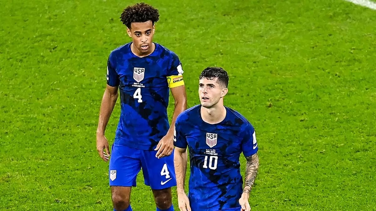 Christian Pulisic scored in the 38th minute to give USA the lead.