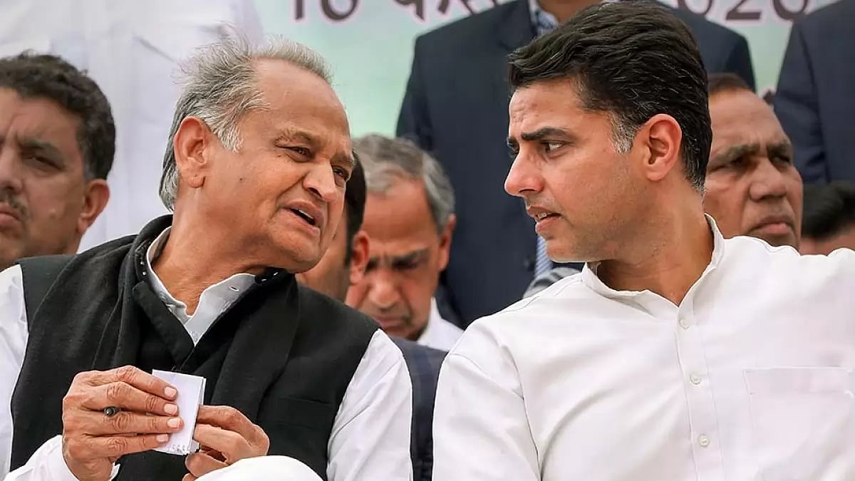 Rajasthan CM Ashok Gehlot with Sachin Pilot