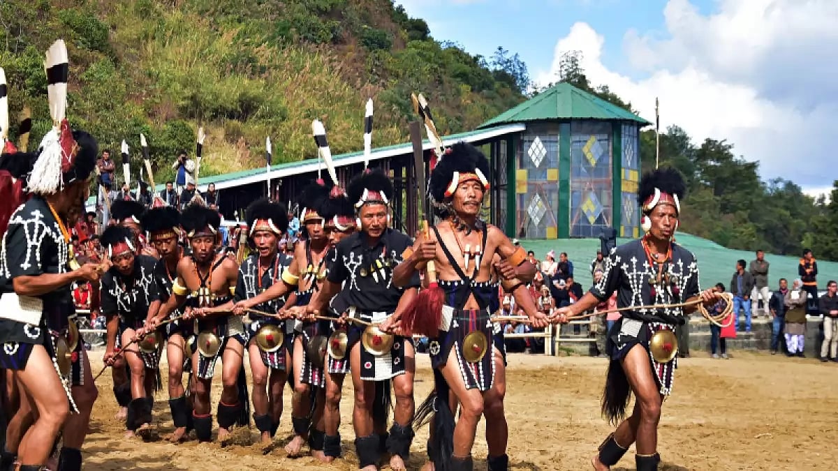The Chang Naga tribe performs Tongten Senbu