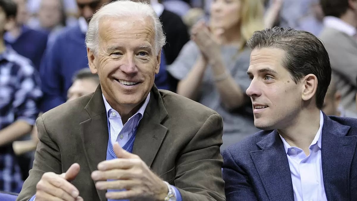 US President Joe Biden with son Hunter Biden
