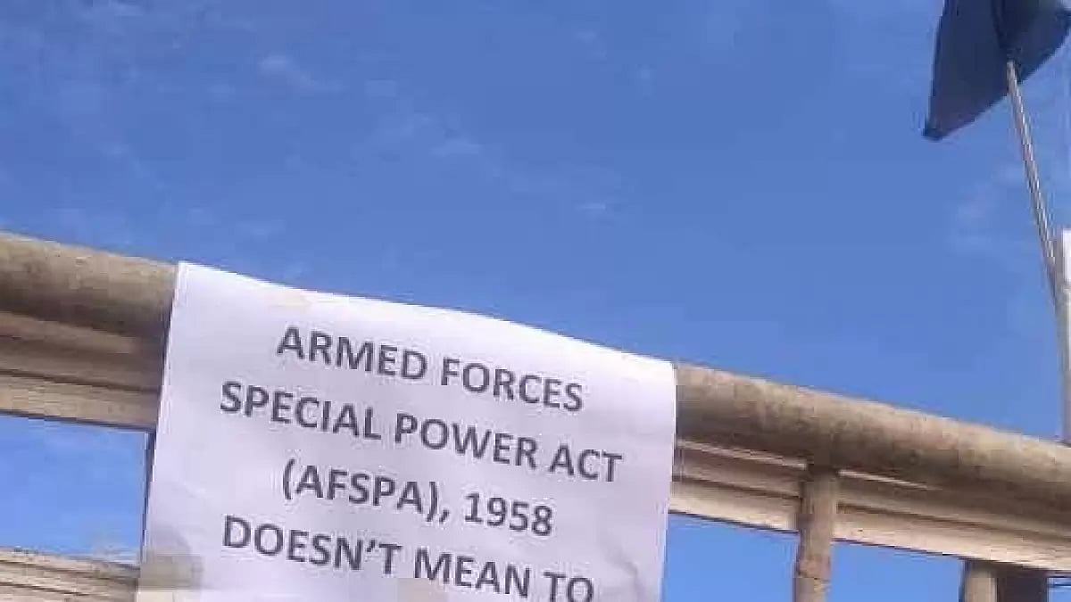 Villagers held black flag demonstrations calling for withdrawal of AFSPA in Nagaland
