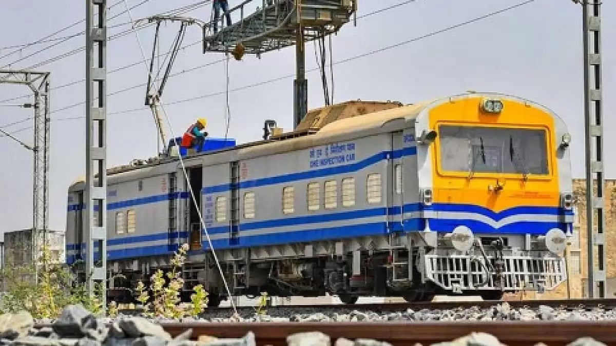 A rail blockade at Moynaguri in West Bengal's Jalpaiguri district