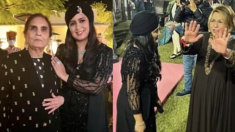 Salma Khan and Helen at the former's 80th birthday bash