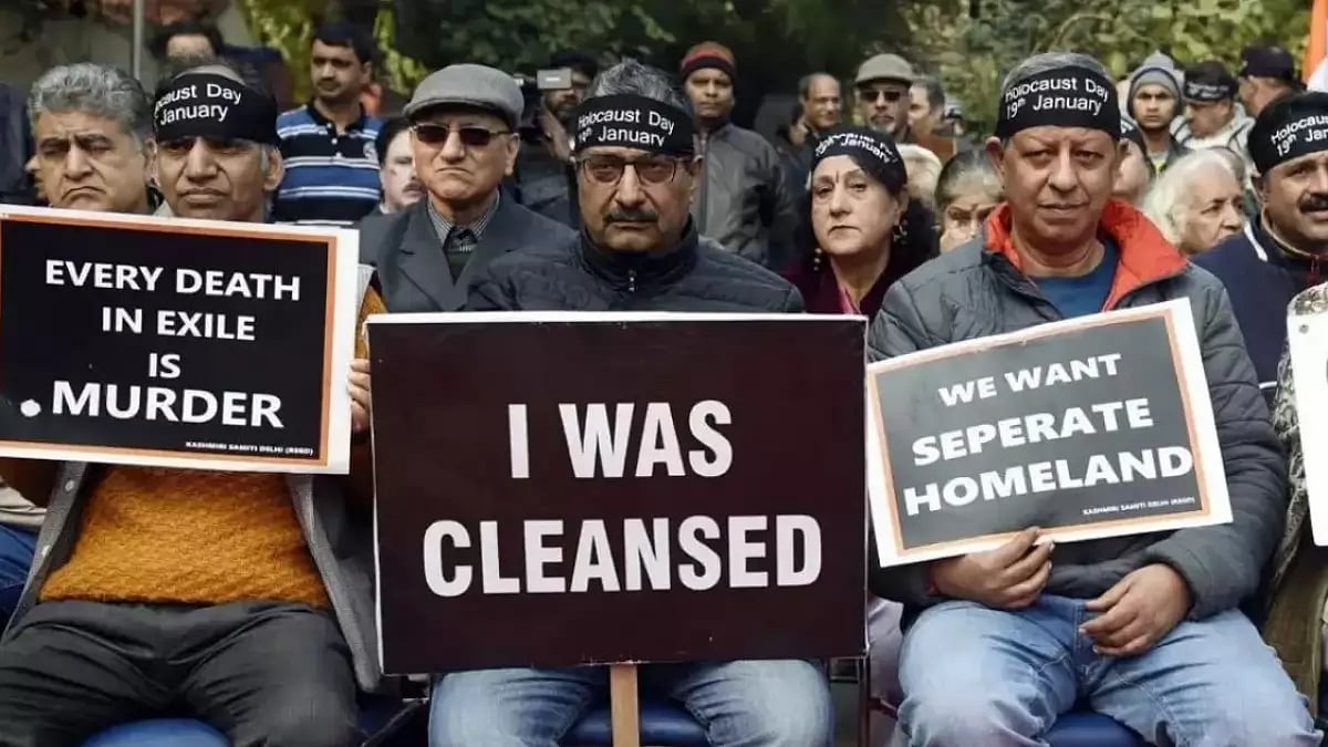 Displaced Kashmiri pandits hold demonstrations on Holocaust Day