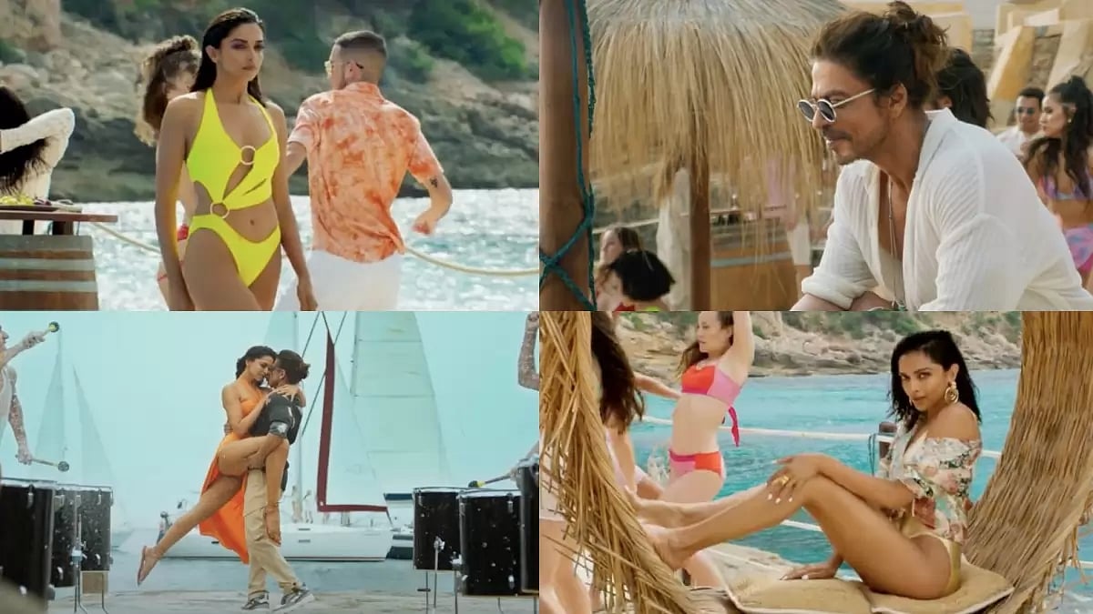 Screenshots from 'Pathaan' song 'Besharam Rang'