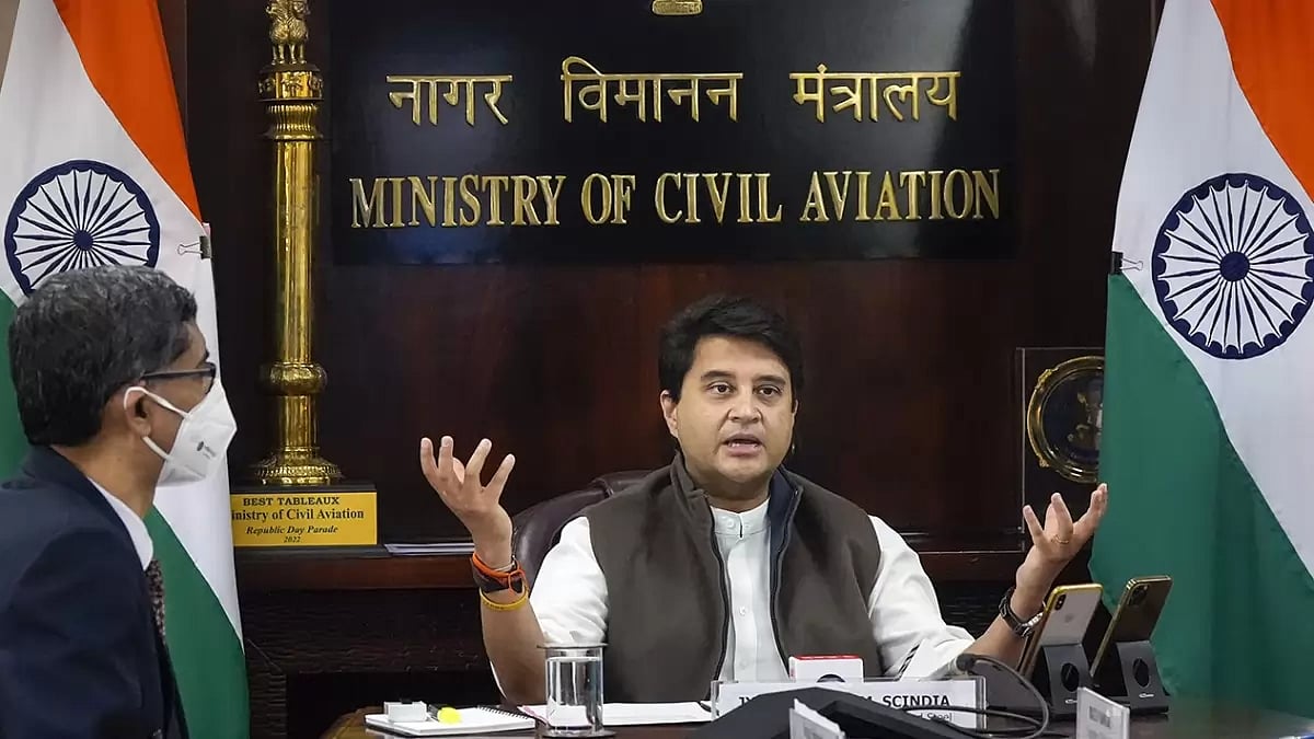 Civil Aviation Minister Jyotiraditya Scindia