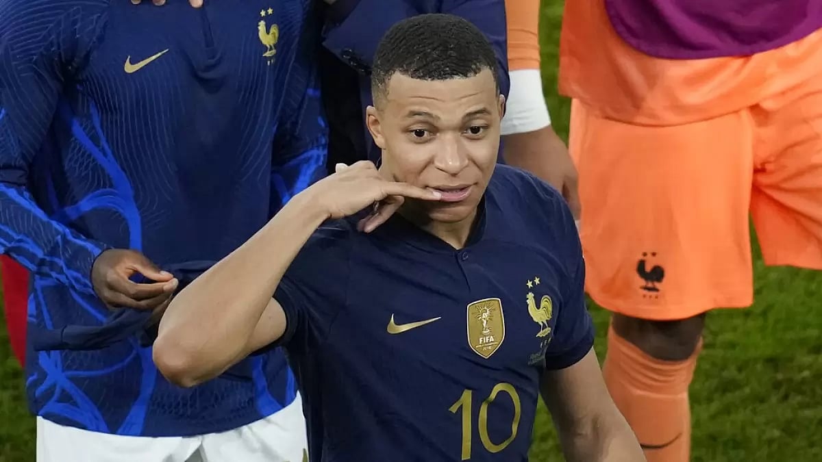 Frenchman Kylian Mbappe had scored eight goals at last year’s World Cup in Qatar.