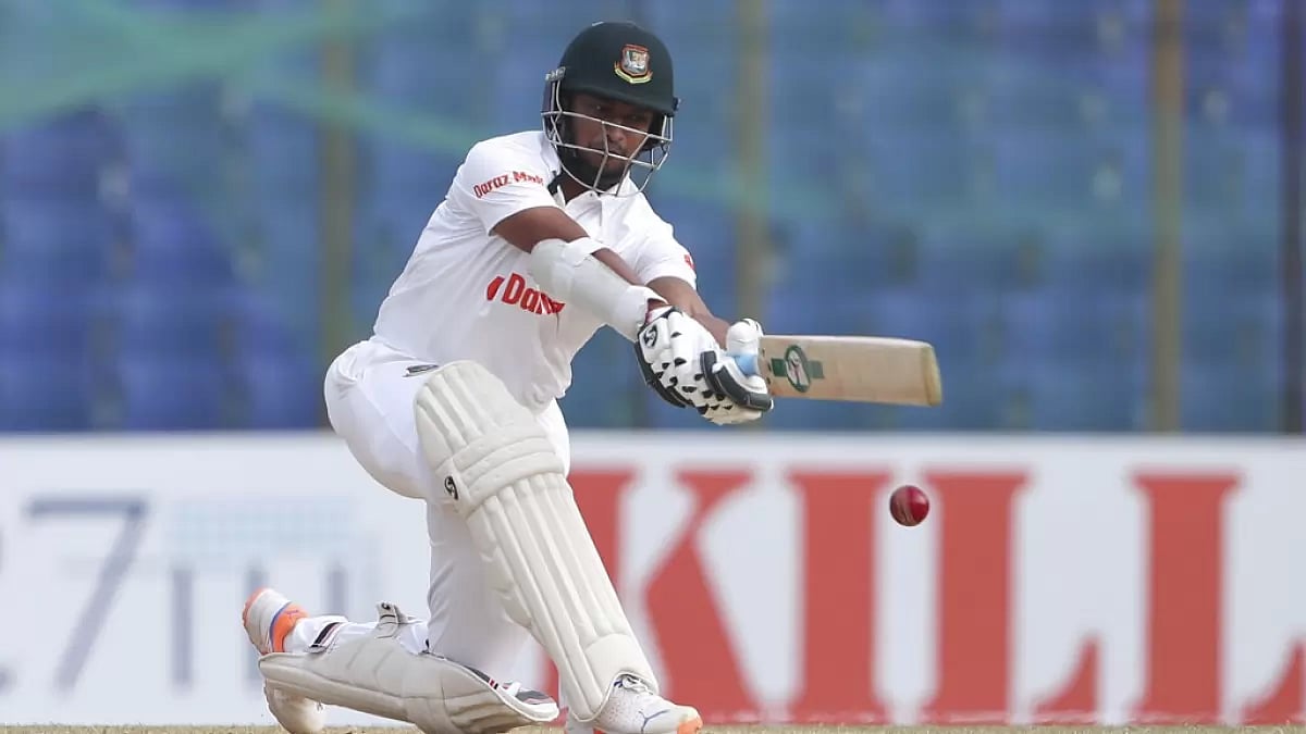 Shakib scored 3 & 84 in the first Test against India.