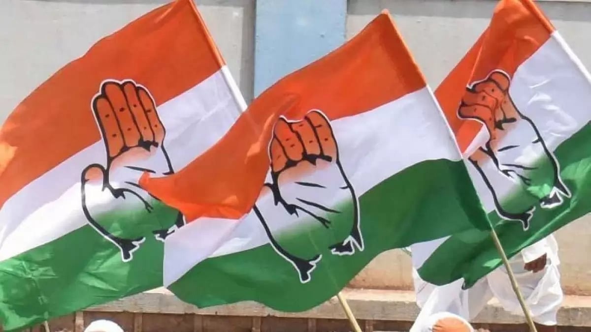 File photo of Congress flags