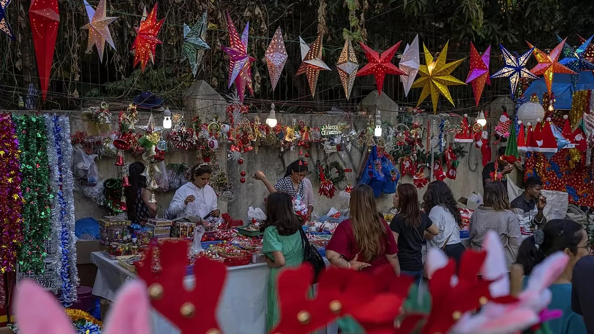 Churches, Buildings Lit Up In Gujarat For Christmas; People Greet Each Other, Exchange Gifts