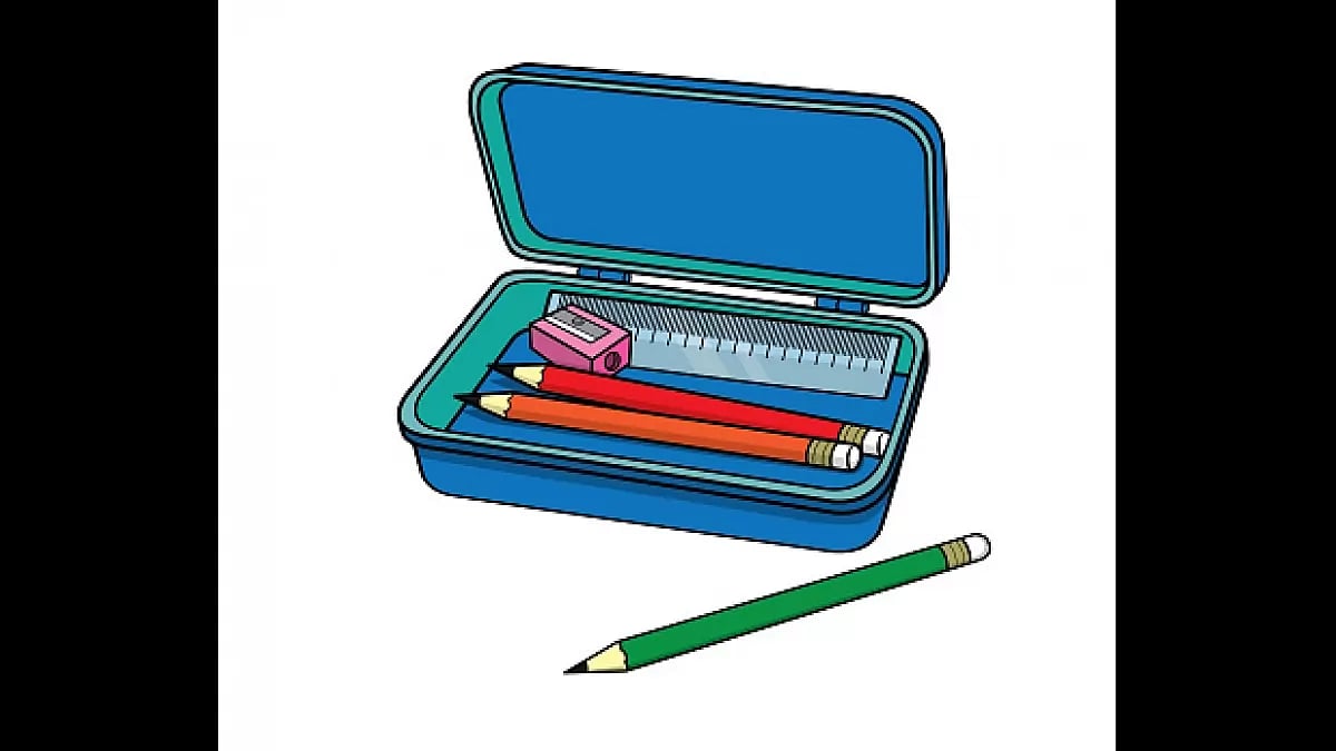 An art of a pencil box.