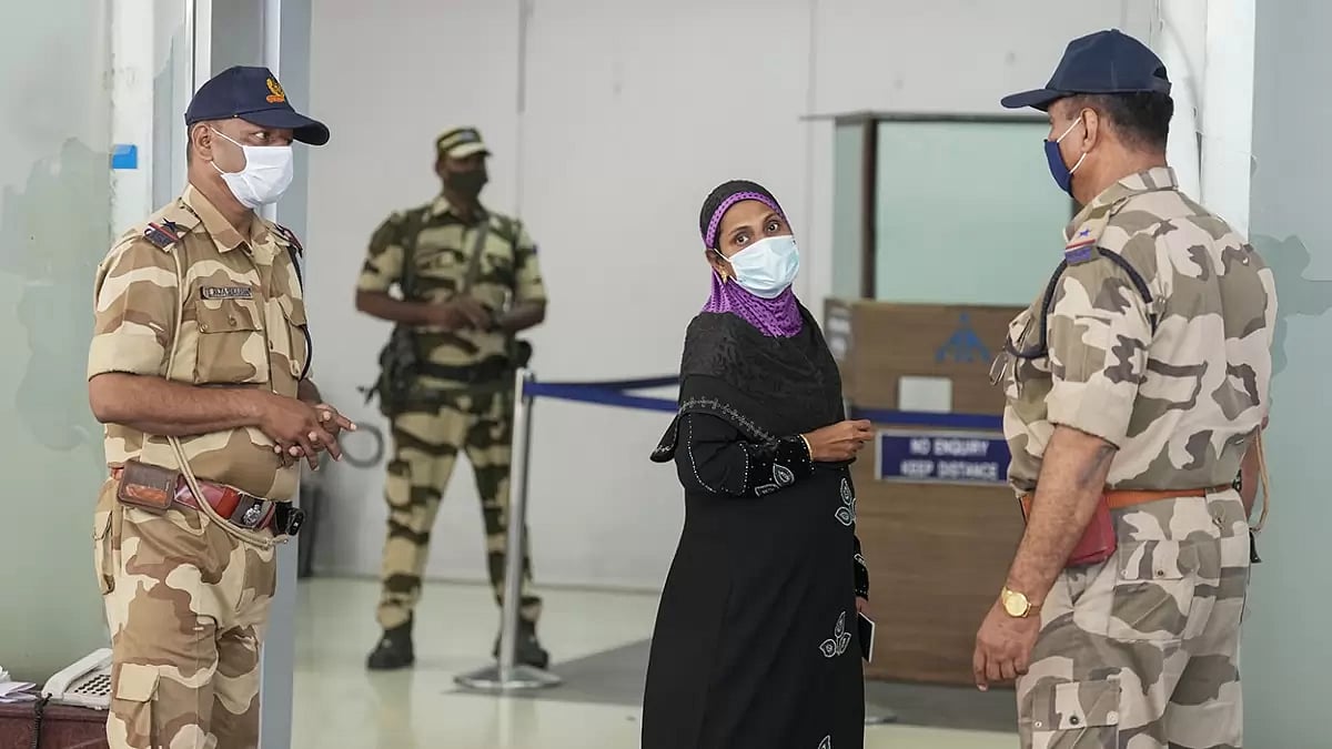 Covid precaution at Chennai airport