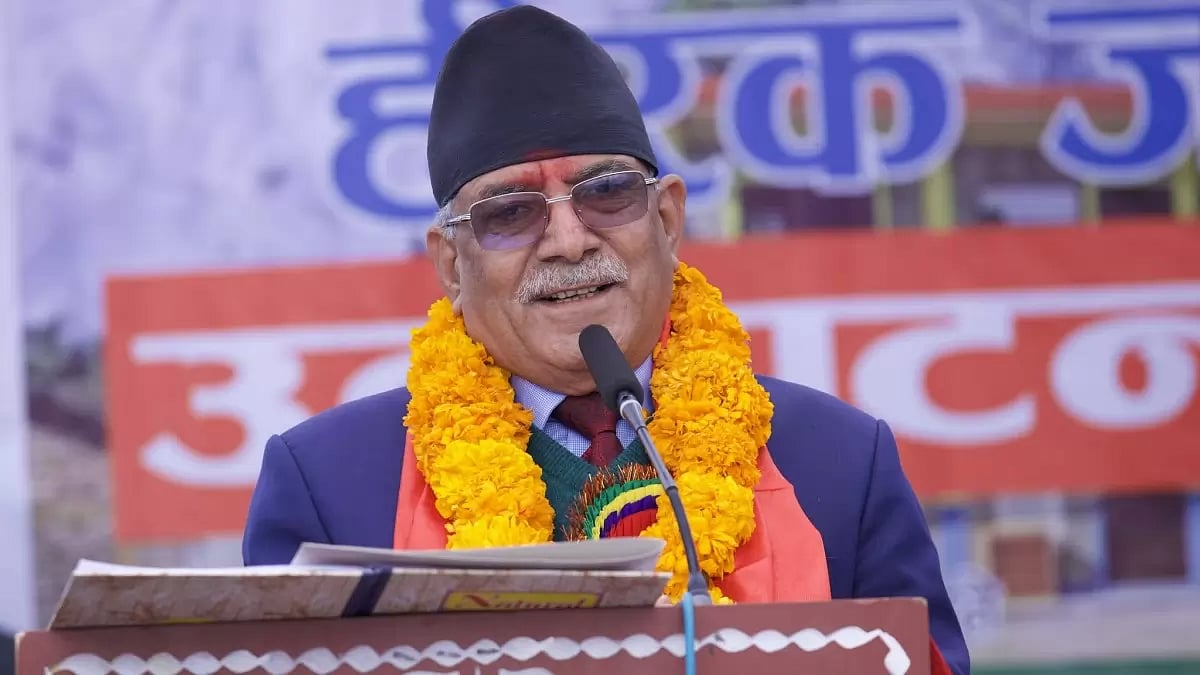 Nepalese Prime Minister Pushpa Kamal Dahal Prachanda 