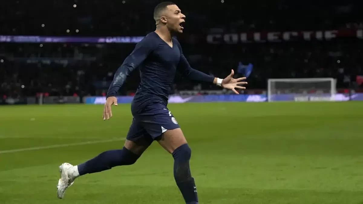 Kylian Mbappe's 96th-minute penalty increased his league-leading tally to 13 goals this season.