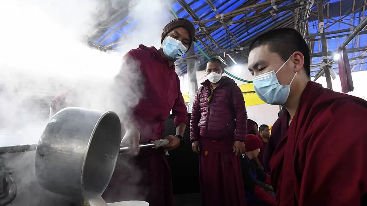Tibeten Lamas in Bodh Gaya