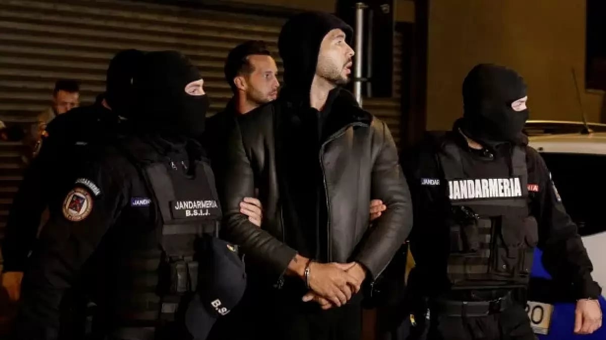 Andrew Tate and his brother Tristian were arrested by the Romanian police on Thursday