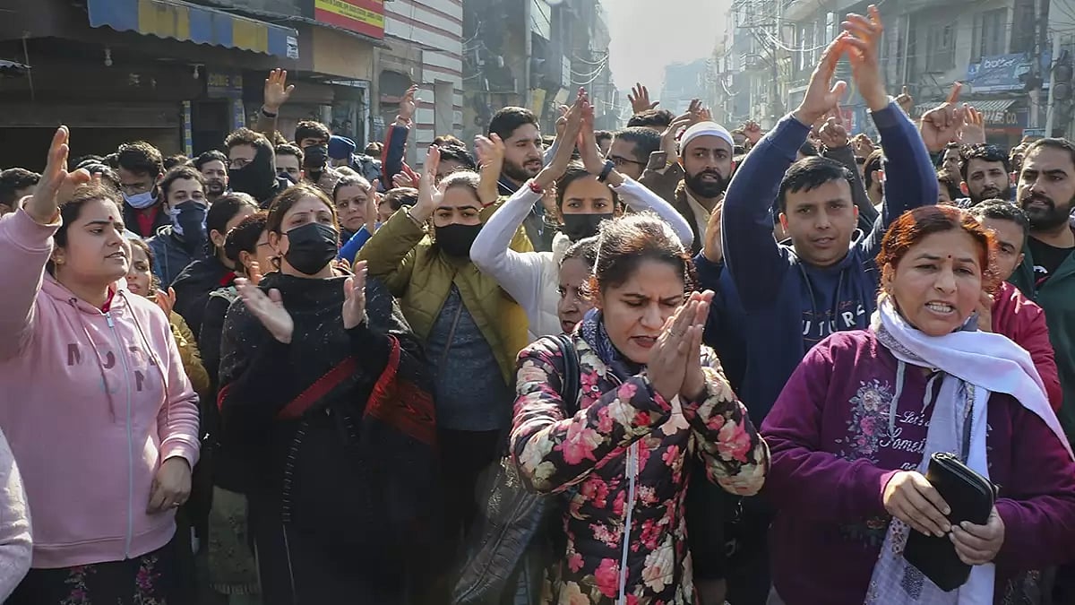 Kashmiri Pandits protest in Jammu