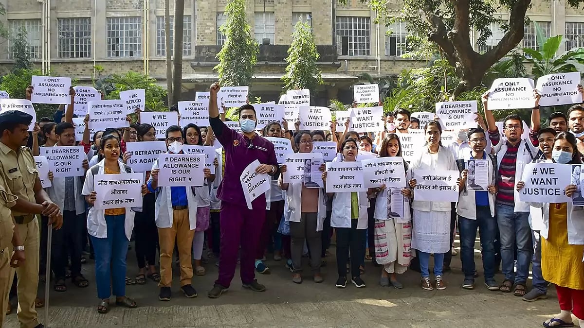Representative image- Resident doctors protest