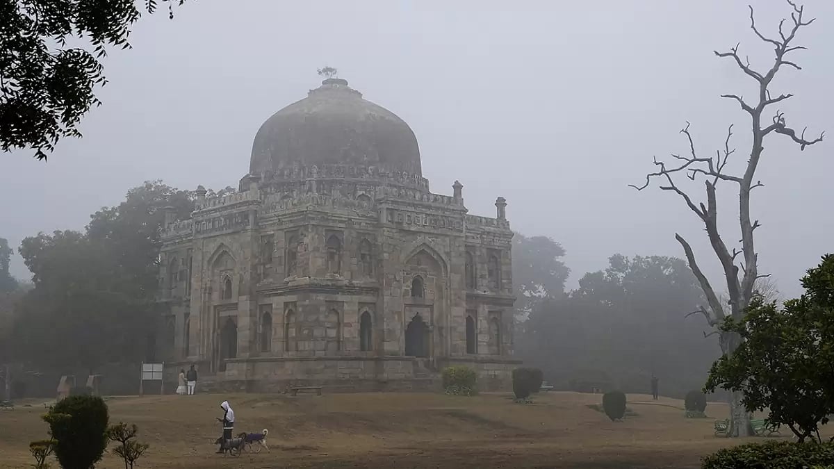 Cold day in New Delhi