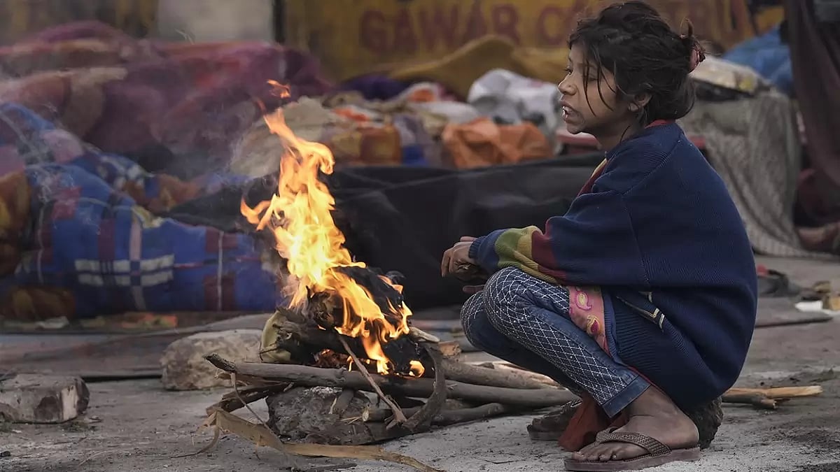 Cold day in Delhi