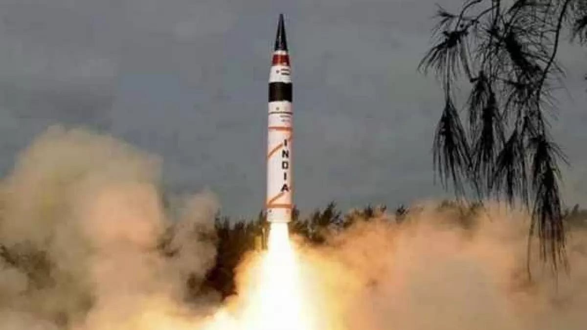 Representative image of an Indian missile launch