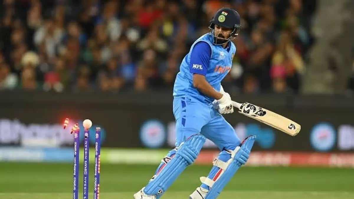 Rahul scored a 29-ball 39 before getting bowled around his legs against SL on Tuesday.